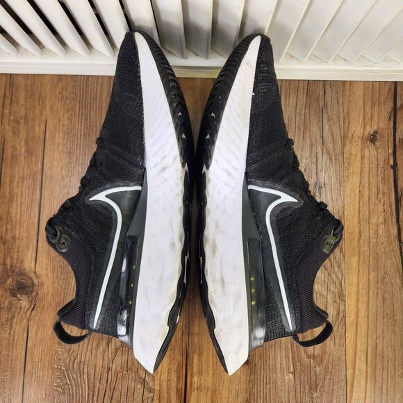 Nike React Infinity Run Flyknit 2 Womens Size 7.5 Black Running Shoes CT2423-002 - Picture 6 of 10